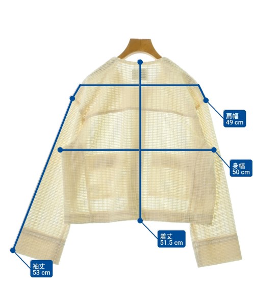 green label relaxing（グリーンレーベルリラクシング）ノーカラージャケット 白 サイズ:-(M位) レディース/2200697966025