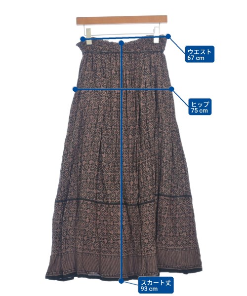 green label relaxing（グリーンレーベルリラクシング）ロング・マキシ丈スカート 黒 サイズ:-(M位) レディース/2200697179050
