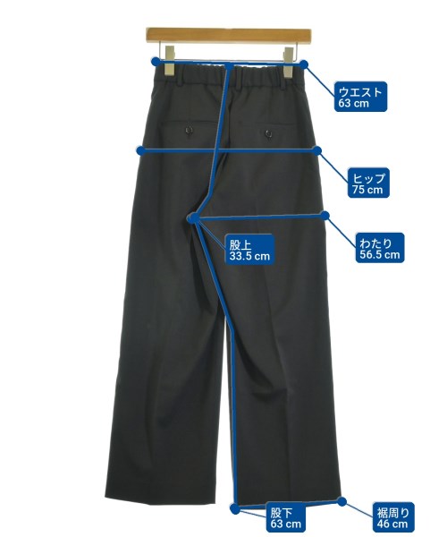 green label relaxing（グリーンレーベルリラクシング）スラックス 黒 サイズ:SH レディース/2200698030022