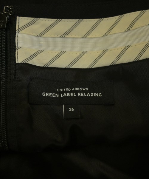 green label relaxing（グリーンレーベルリラクシング）ひざ丈スカート 黒 サイズ:36(S位) レディース/2200703292025