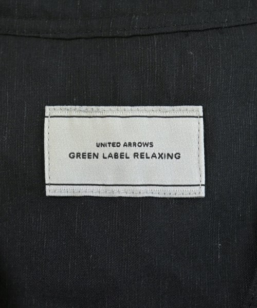 green label relaxing（グリーンレーベルリラクシング）シャツワンピース 黒 サイズ:F レディース/2200703711038