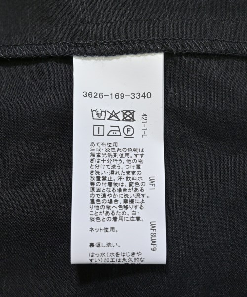 green label relaxing（グリーンレーベルリラクシング）シャツワンピース 黒 サイズ:F レディース/2200703711038