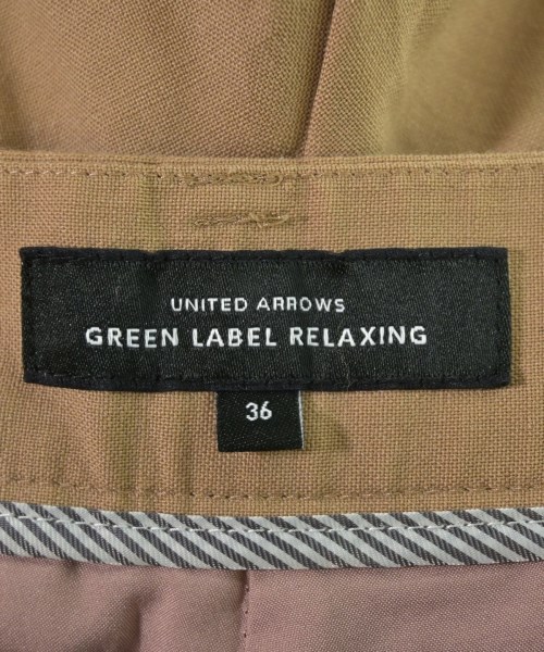green label relaxing（グリーンレーベルリラクシング）スラックス 茶 サイズ:36(S位) レディース/2200707432021