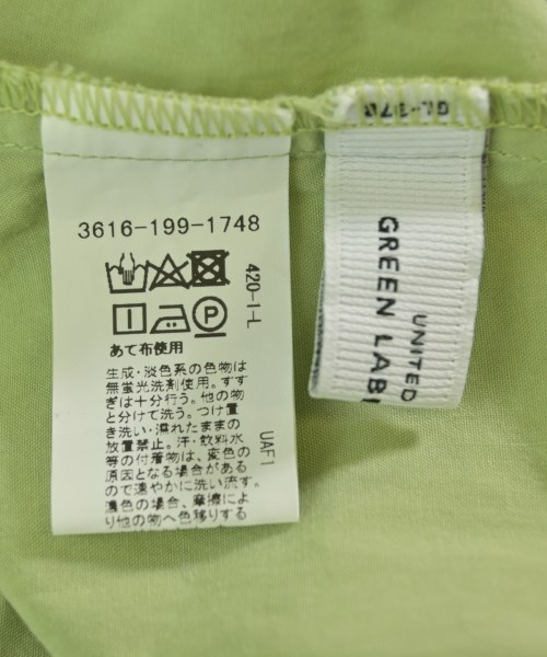 green label relaxing（グリーンレーベルリラクシング）ブラウス 緑 サイズ:F レディース/2200704912014