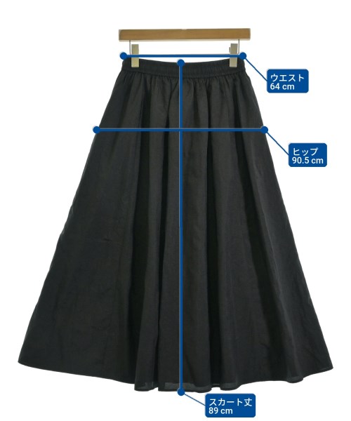green label relaxing（グリーンレーベルリラクシング）ロング・マキシ丈スカート 黒 サイズ:-(M位) レディース/2200706286243
