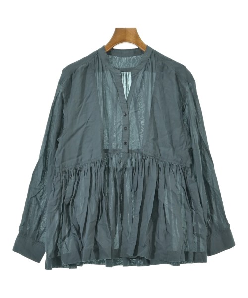 green label relaxing(グリーンレーベルリラクシング)ブラウス 青 サイズ:F/2200659414090