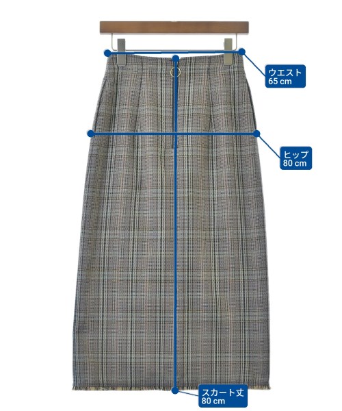 green label relaxing（グリーンレーベルリラクシング）ロング・マキシ丈スカート 紫 サイズ:36(S位) レディース/2200663910014