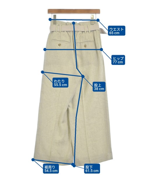 green label relaxing（グリーンレーベルリラクシング）スラックス ベージュ サイズ:36(S位) レディース/2200659423153