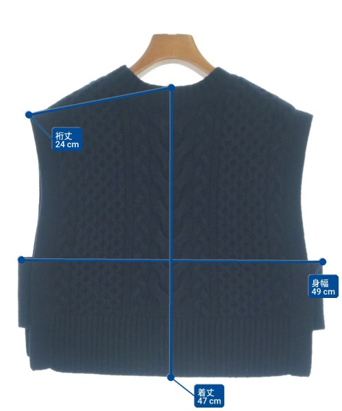 green label relaxing（グリーンレーベルリラクシング）ベスト 紺 サイズ:F レディース/2200661063033