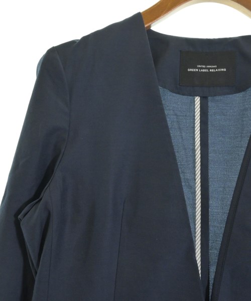 green label relaxing（グリーンレーベルリラクシング）ノーカラージャケット 紺 サイズ:38(M位) レディース/2200664138080