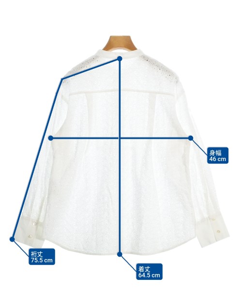 green label relaxing（グリーンレーベルリラクシング）カジュアルシャツ 白 サイズ:F レディース/2200661830024