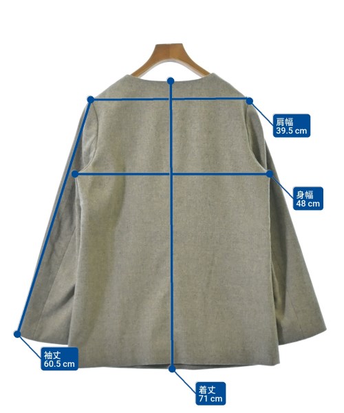 green label relaxing（グリーンレーベルリラクシング）ブラウス グレー サイズ:F レディース/2200664573119