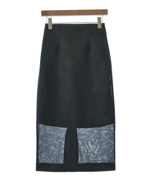 green label relaxing(グリーンレーベルリラクシング)ロング・マキシ丈スカート 黒 サイズ:36(S位)/2200666069061