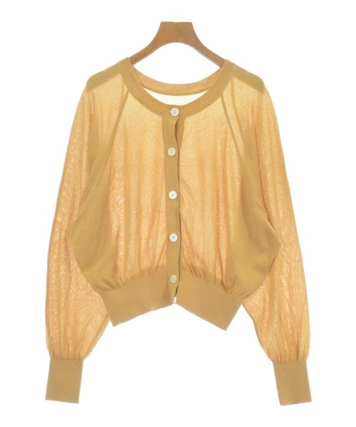 green label relaxing(グリーンレーベルリラクシング)カーディガン 黄 サイズ:F/2200662934059