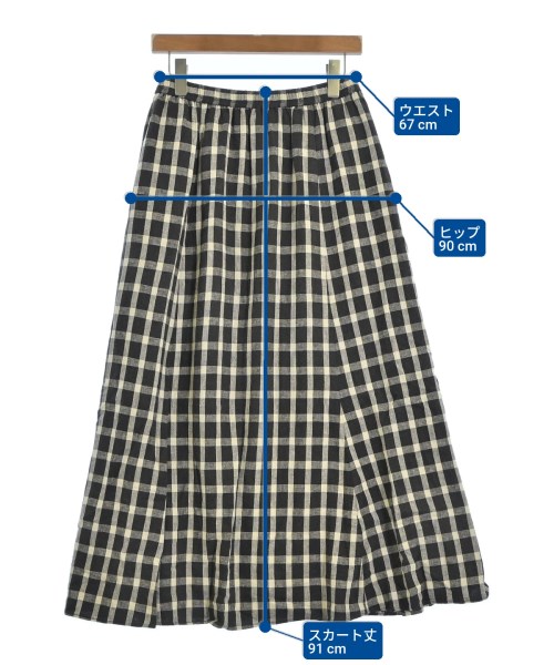 green label relaxing（グリーンレーベルリラクシング）ロング・マキシ丈スカート 黒 サイズ:F レディース/2200664119034