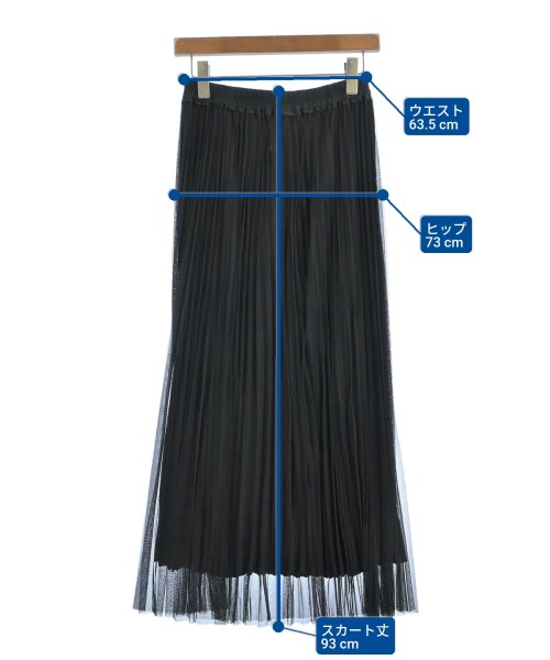 green label relaxing（グリーンレーベルリラクシング）ロング・マキシ丈スカート 黒 サイズ:F レディース/2200664119041