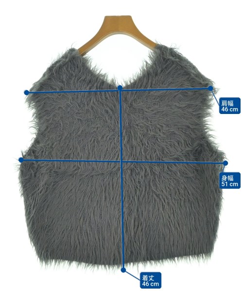 green label relaxing（グリーンレーベルリラクシング）ベスト/ノースリーブ グレー サイズ:-(M位) レディース/2200666262080