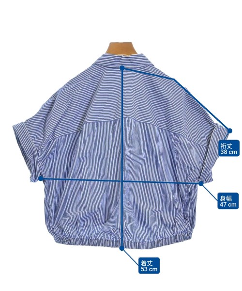 green label relaxing（グリーンレーベルリラクシング）カジュアルシャツ 青 サイズ:-(M位) レディース/2200662867081