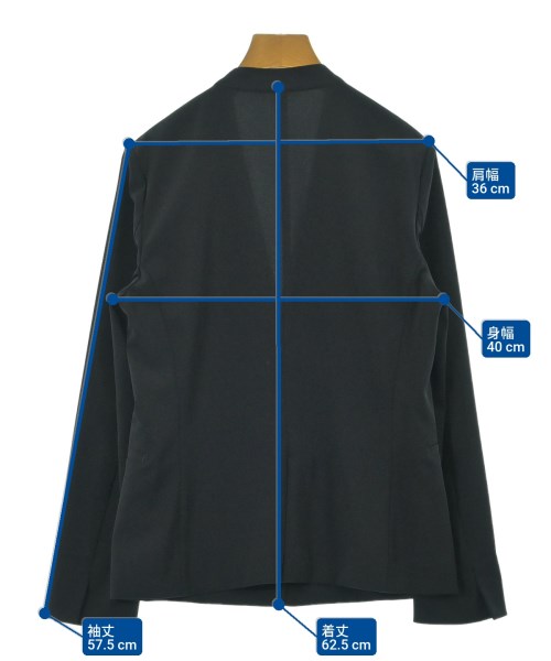 green label relaxing（グリーンレーベルリラクシング）ノーカラージャケット 紺 サイズ:38(M位) レディース/2200663200016