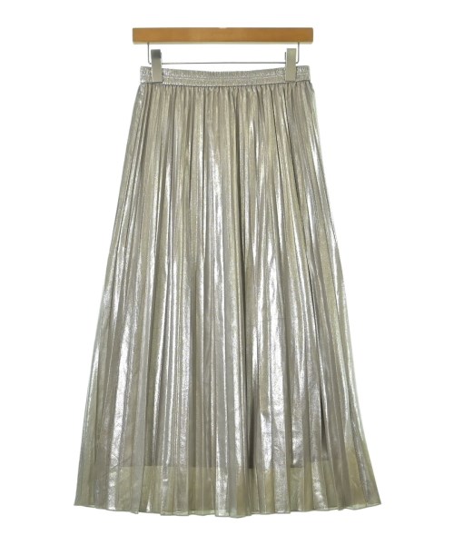 green label relaxing(グリーンレーベルリラクシング)ロング・マキシ丈スカート シルバー サイズ:-(M位)/2200663863051