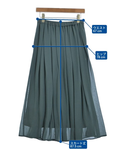 green label relaxing（グリーンレーベルリラクシング）ロング・マキシ丈スカート 緑 サイズ:-(M位) レディース/2200663477142