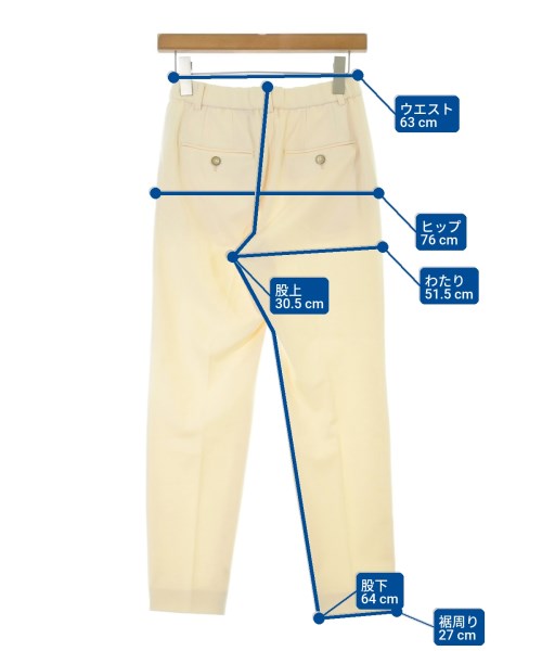 green label relaxing（グリーンレーベルリラクシング）スラックス 白 サイズ:36(S位) レディース/2200658879036