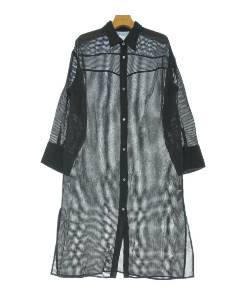 green label relaxing(グリーンレーベルリラクシング)シャツワンピース 黒 サイズ:F/2200664186159