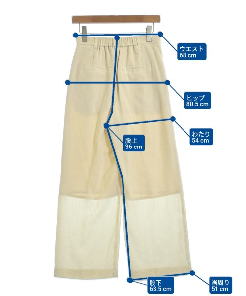 green label relaxing（グリーンレーベルリラクシング）スラックス ベージュ サイズ:36(S位) レディース/2200664925062