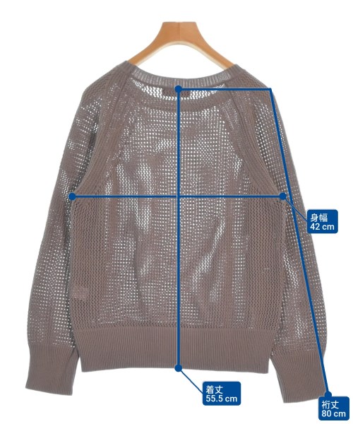 green label relaxing（グリーンレーベルリラクシング）ニット・セーター グレー サイズ:F レディース/2200665671012