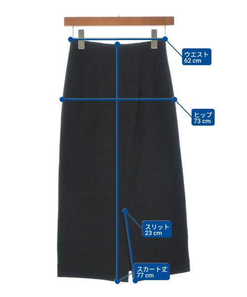 green label relaxing（グリーンレーベルリラクシング）ロング・マキシ丈スカート 黒 サイズ:-(XS位) レディース/2200666010070