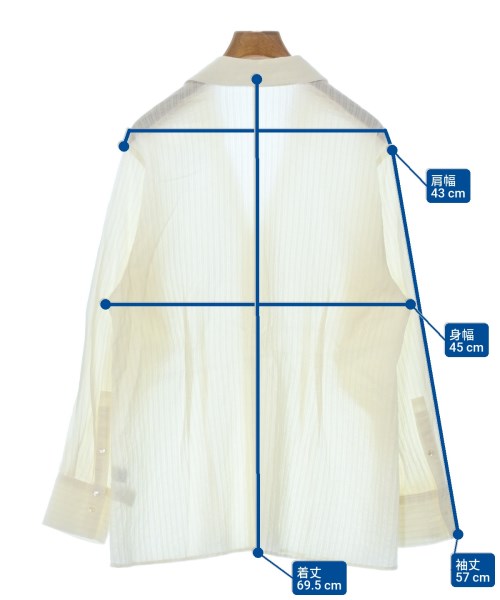 green label relaxing（グリーンレーベルリラクシング）カジュアルシャツ 白 サイズ:F レディース/2200667859265