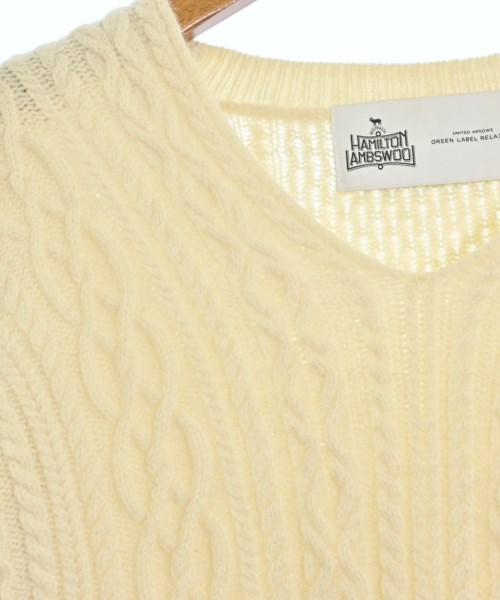 green label relaxing（グリーンレーベルリラクシング）ニット・セーター 白 サイズ:F レディース/2200668184113