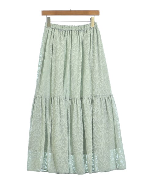 green label relaxing（グリーンレーベルリラクシング）ロング・マキシ丈スカート 緑 サイズ:F レディース/2200663483037