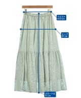 green label relaxing（グリーンレーベルリラクシング）ロング・マキシ丈スカート 緑 サイズ:F レディース/2200663483037