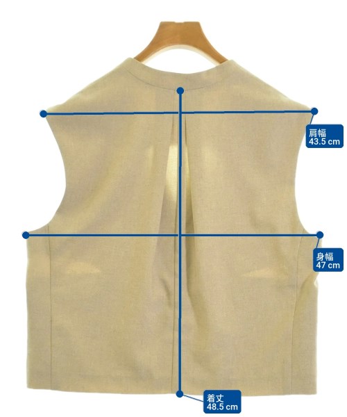 green label relaxing（グリーンレーベルリラクシング）ベスト ベージュ サイズ:F レディース/2200666152336