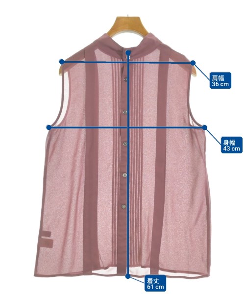 green label relaxing（グリーンレーベルリラクシング）ブラウス 赤 サイズ:-(L位) レディース/2200668571036