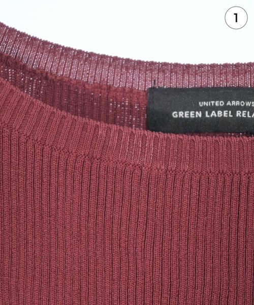 green label relaxing（グリーンレーベルリラクシング）ニット・セーター 赤 サイズ:-(M位) レディース/2200665316197