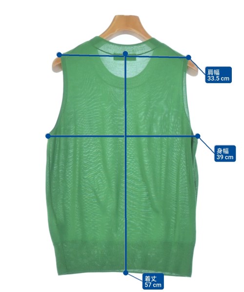 green label relaxing（グリーンレーベルリラクシング）ベスト 緑 サイズ:-(M位) レディース/2200667850132