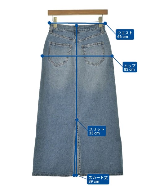 green label relaxing（グリーンレーベルリラクシング）ロング・マキシ丈スカート 紺 サイズ:36(S位) レディース/2200666466037