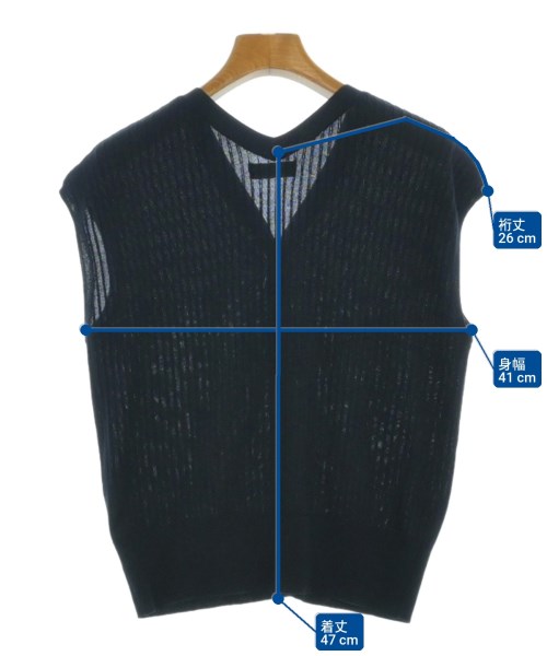 green label relaxing（グリーンレーベルリラクシング）ベスト 紺 サイズ:F レディース/2200667532144