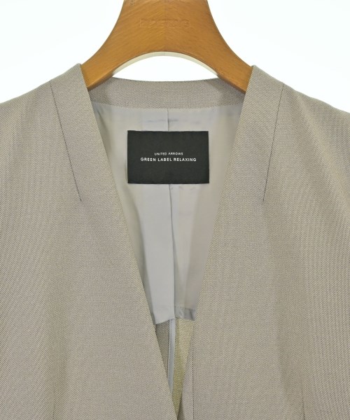 green label relaxing（グリーンレーベルリラクシング）ノーカラージャケット グレー サイズ:36(S位) レディース/2200668411035