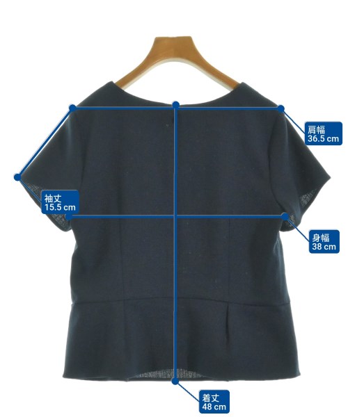 green label relaxing（グリーンレーベルリラクシング）ブラウス 紺 サイズ:38(M位) レディース/2200668294027