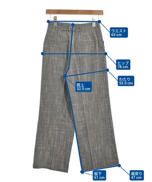 green label relaxing（グリーンレーベルリラクシング）スラックス 茶 サイズ:36(S位) レディース/2200667818040