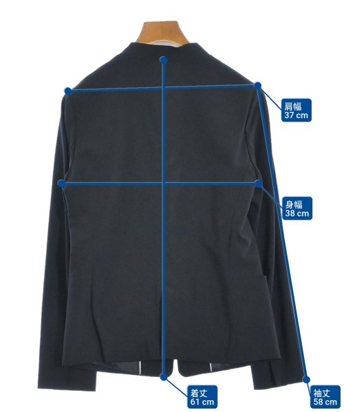 green label relaxing（グリーンレーベルリラクシング）ノーカラージャケット 紺 サイズ:36(S位) レディース/2200669511048