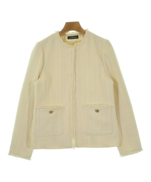 green label relaxing(グリーンレーベルリラクシング)ノーカラージャケット 白 サイズ:38(M位)/2200667461062