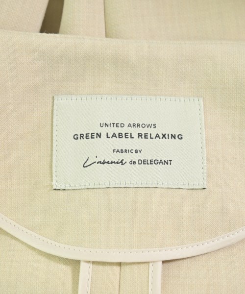 green label relaxing（グリーンレーベルリラクシング）ノーカラージャケット ベージュ サイズ:36(S位) レディース/2200667677029