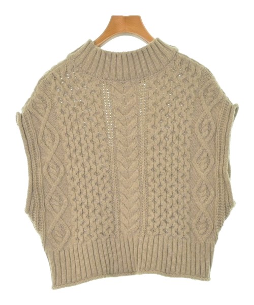 green label relaxing（グリーンレーベルリラクシング）ベスト ベージュ サイズ:F レディース/2200668183024