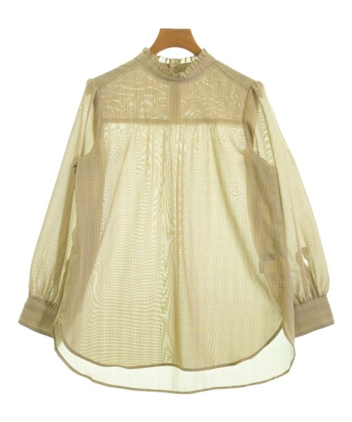 green label relaxing(グリーンレーベルリラクシング)ブラウス ベージュ サイズ:F/2200668392105