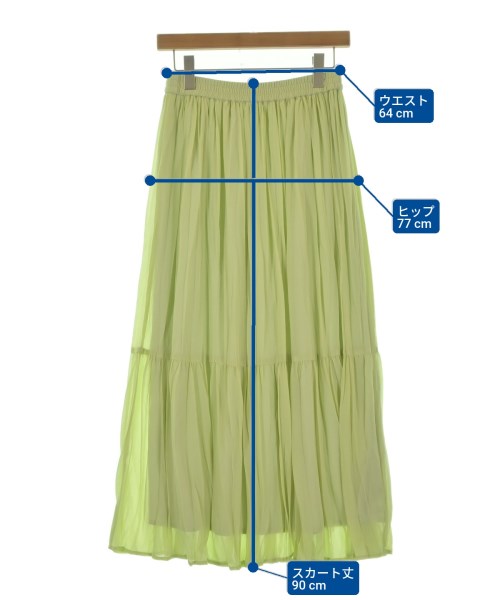 green label relaxing（グリーンレーベルリラクシング）ロング・マキシ丈スカート 緑 サイズ:-(S位) レディース/2200669219036