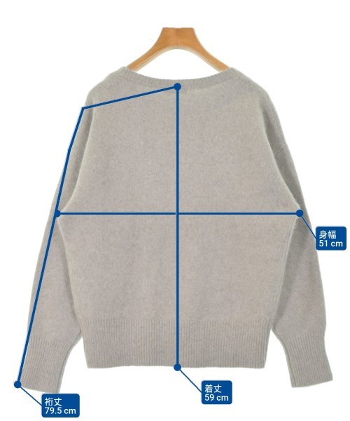 green label relaxing（グリーンレーベルリラクシング）ニット・セーター グレー サイズ:F レディース/2200669445084